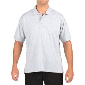 5.11 Tactical Polo Shirt Mens XL Gray Short Sleeve 100% Cotton